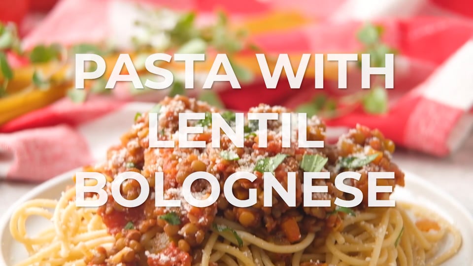 Pasta with Lentil Bolognese