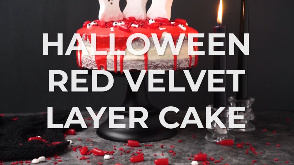 Halloween Red Velvet Layer Cake